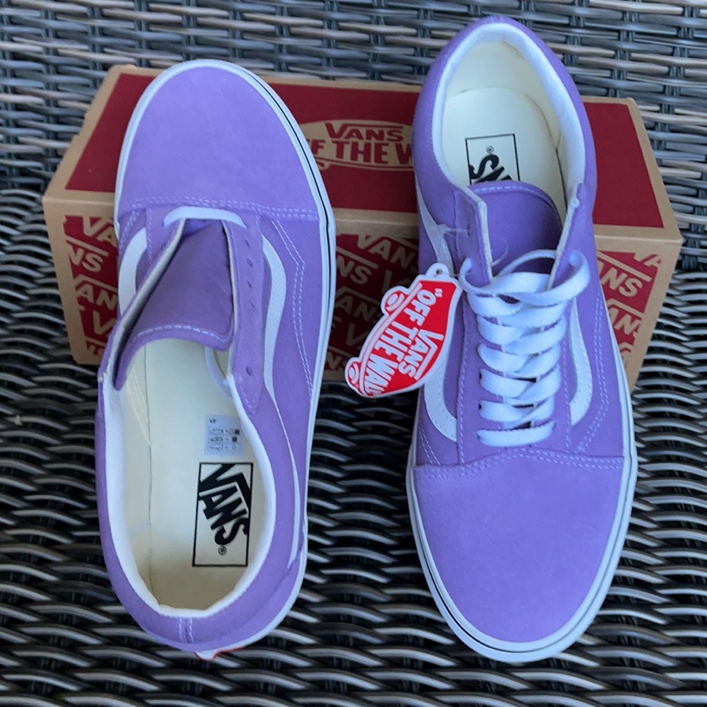 Vans Old Skool Chalk Violet/True White MENS - Picture 13 of 16
